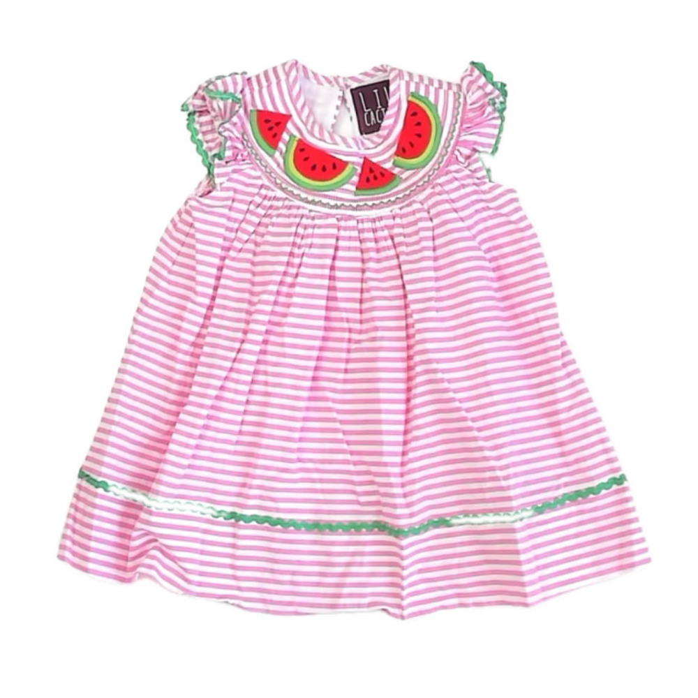 Lil Cactus Girls Pink Watermelons Dress size: 3-6 Months